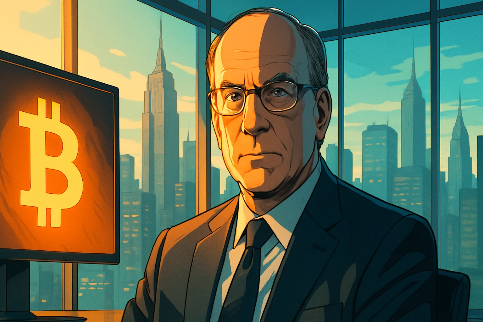 يعترف الرئيس التنفيذي لشركة BlackRock علنًا بخطئه: إن عملة البيتكوين ليست مجرد جريمة، بل إنها أصل خوف شديد التقلب