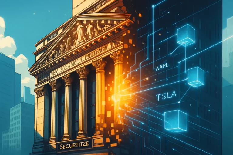 Securitize анонсирует запуск рынка торговли акциями «полной цепочки» в первом квартале следующего года: размещение акций реальных котирующихся на бирже компаний в цепочке и участие во взаимодействиях DeFi